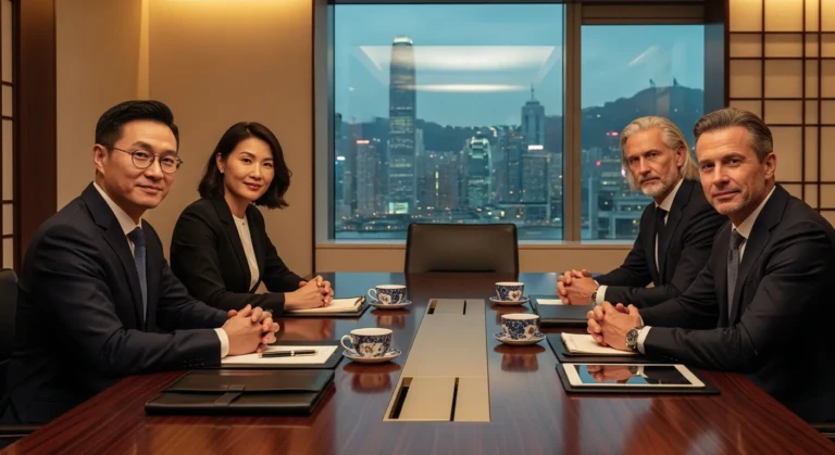 Asia Business Diplomacy: Institutional Networks Relationship Capital Framework illustré, focus réseaux institutionnels et capital relationnel.