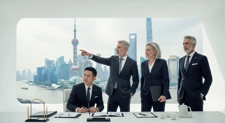 Illustration de la transcréation culturelle en Chine, adaptant des messages pour la localisation et l'adaptation des processus.