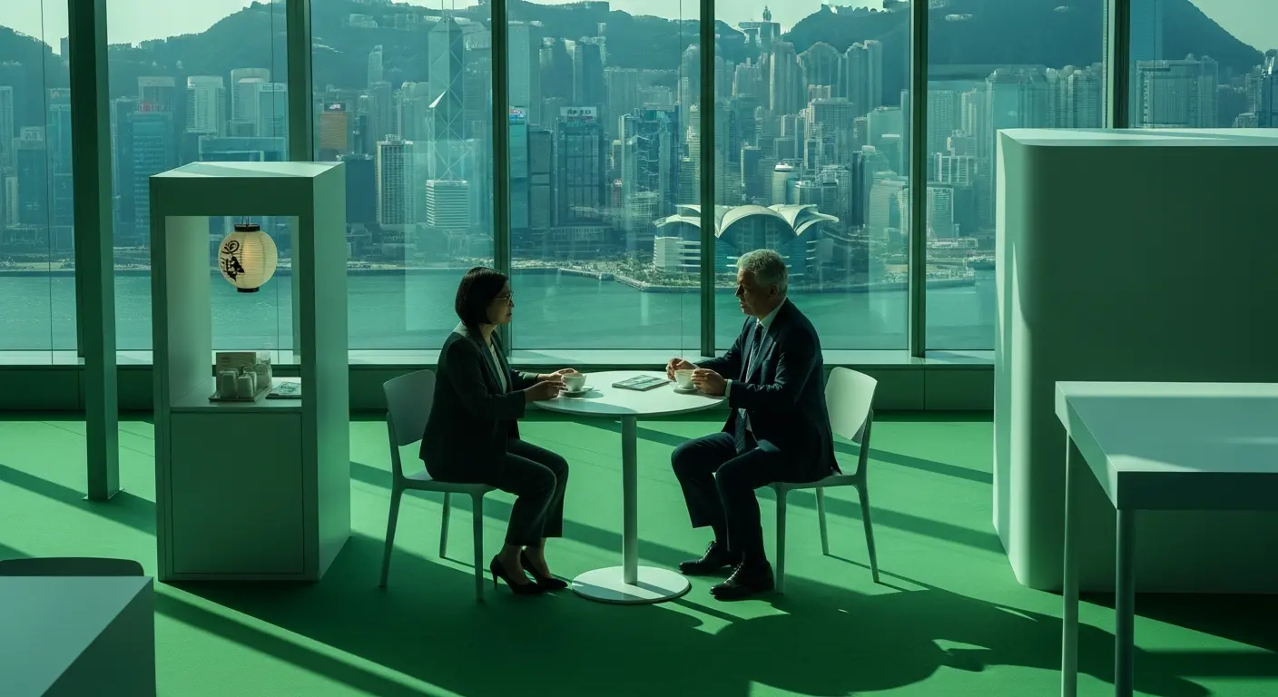 Illustration de l'Expansion Hong Kong Greater Bay Area, représentant la Chine comme une porte d'entrée stratégique.