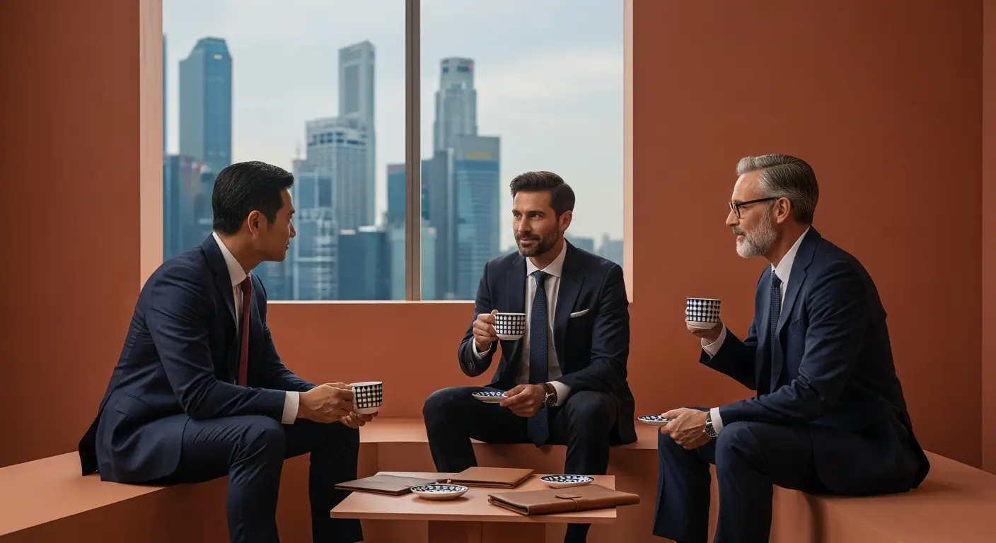 Illustration du programme MIDA Pioneer Status Malaysia, montrant des incitations fiscales pour la fabrication, avec graphiques et usine moderne.